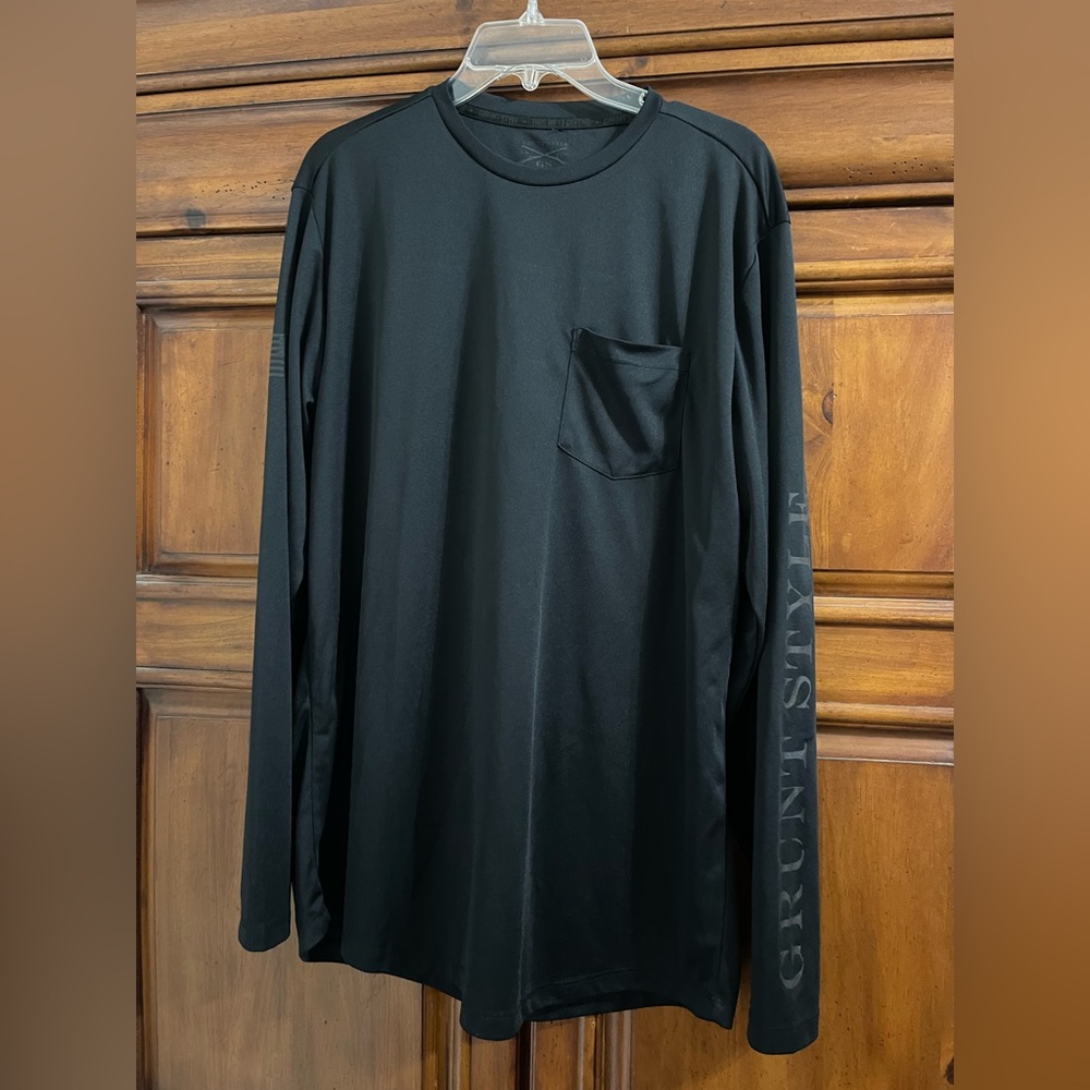 Grunt Style Long Sleeve poly Tech Shirt USA